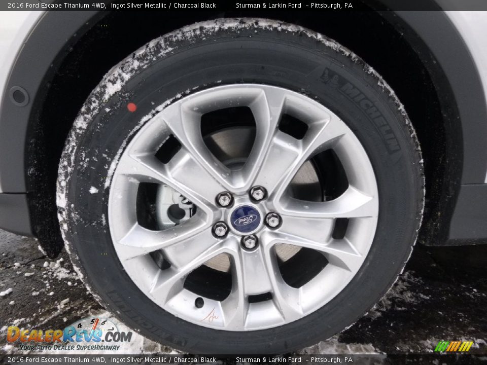 2016 Ford Escape Titanium 4WD Ingot Silver Metallic / Charcoal Black Photo #5