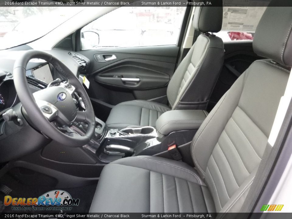 2016 Ford Escape Titanium 4WD Ingot Silver Metallic / Charcoal Black Photo #6
