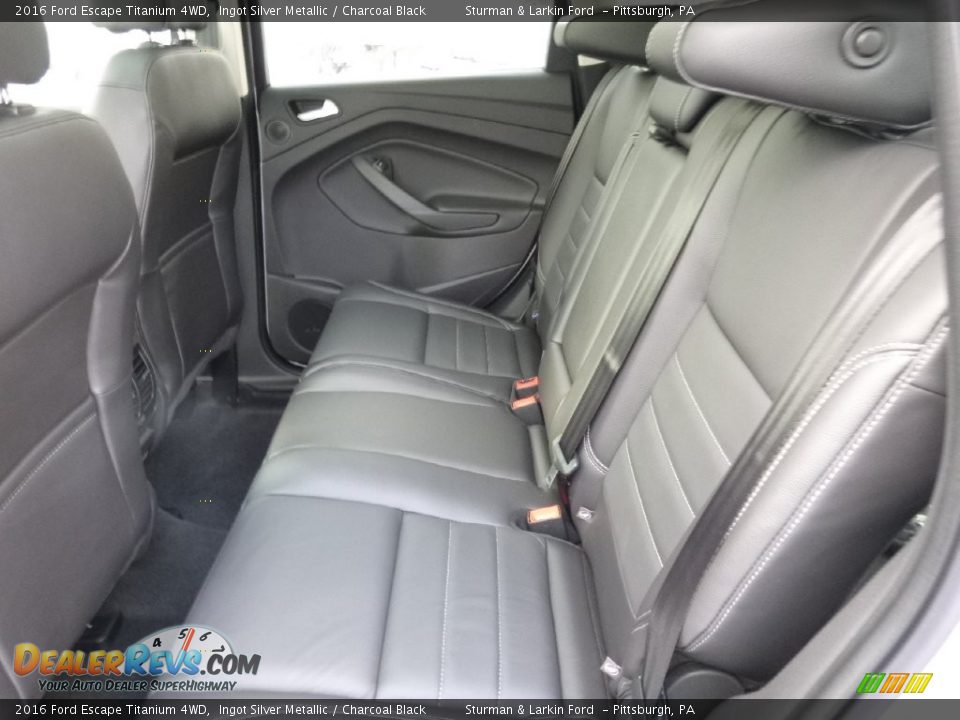 2016 Ford Escape Titanium 4WD Ingot Silver Metallic / Charcoal Black Photo #7