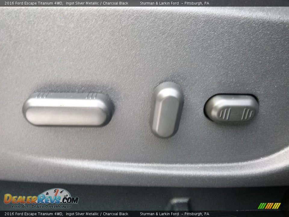 2016 Ford Escape Titanium 4WD Ingot Silver Metallic / Charcoal Black Photo #11