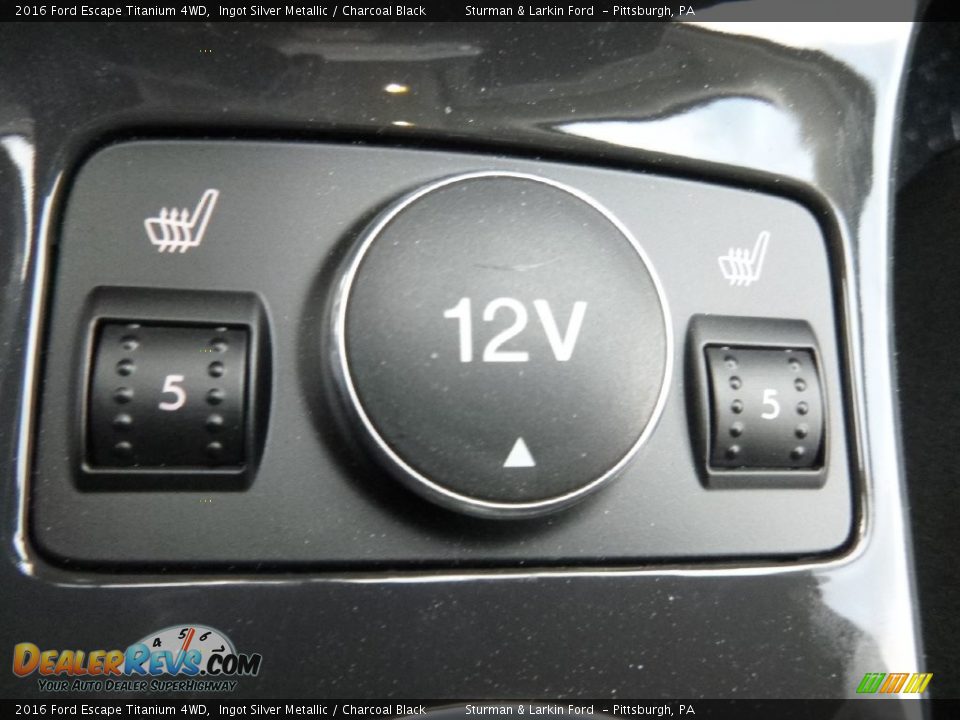 2016 Ford Escape Titanium 4WD Ingot Silver Metallic / Charcoal Black Photo #13