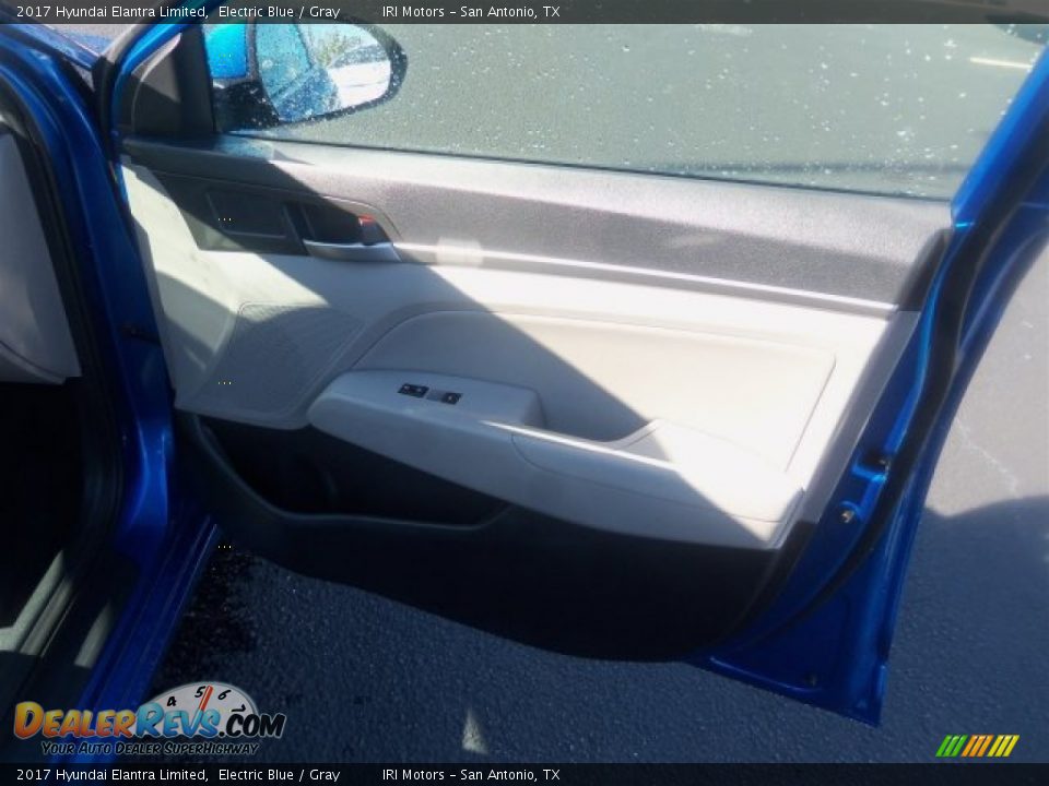 2017 Hyundai Elantra Limited Electric Blue / Gray Photo #13