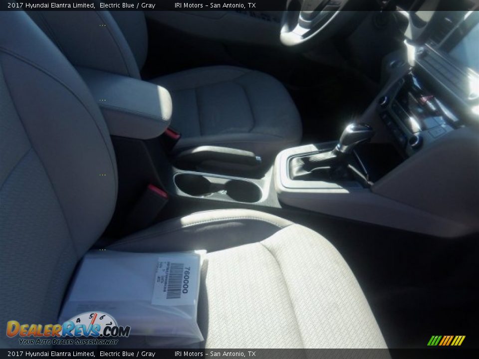 2017 Hyundai Elantra Limited Electric Blue / Gray Photo #14