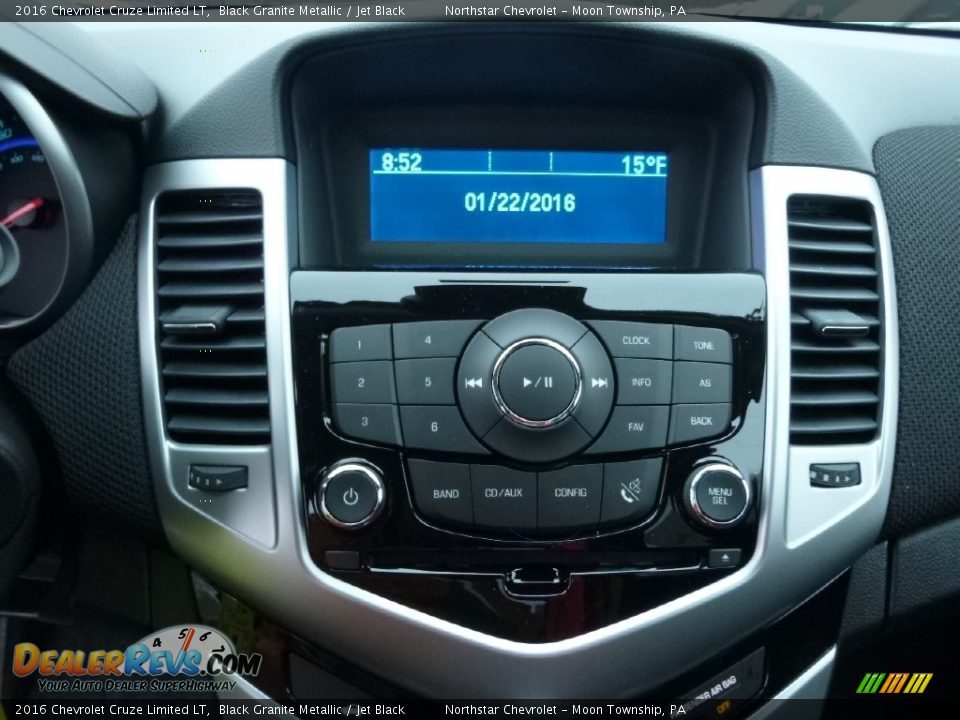 2016 Chevrolet Cruze Limited LT Black Granite Metallic / Jet Black Photo #19