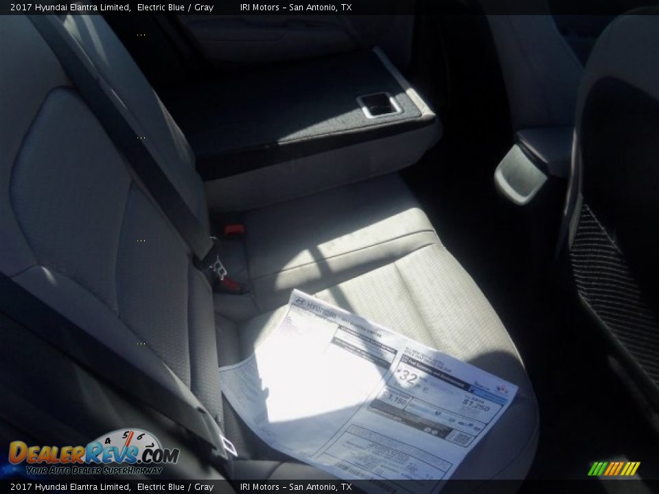 2017 Hyundai Elantra Limited Electric Blue / Gray Photo #16