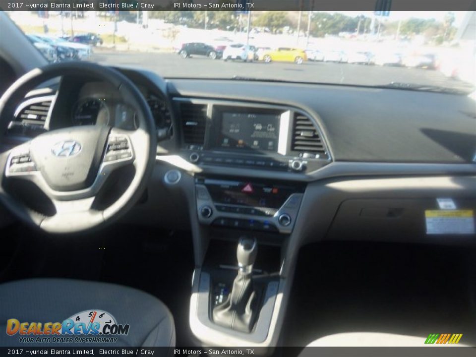 2017 Hyundai Elantra Limited Electric Blue / Gray Photo #17