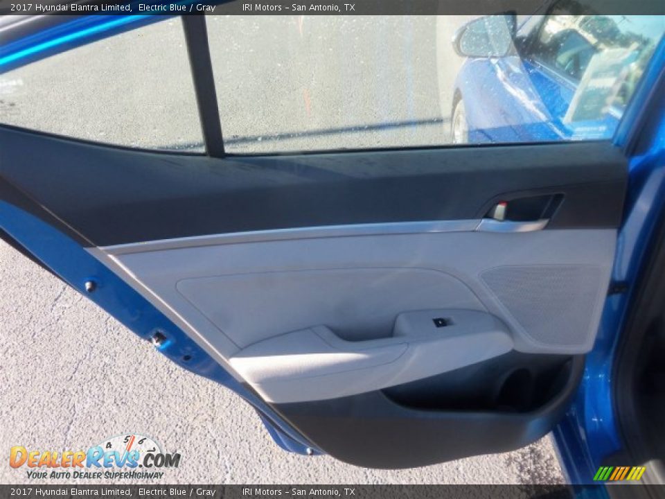 2017 Hyundai Elantra Limited Electric Blue / Gray Photo #20