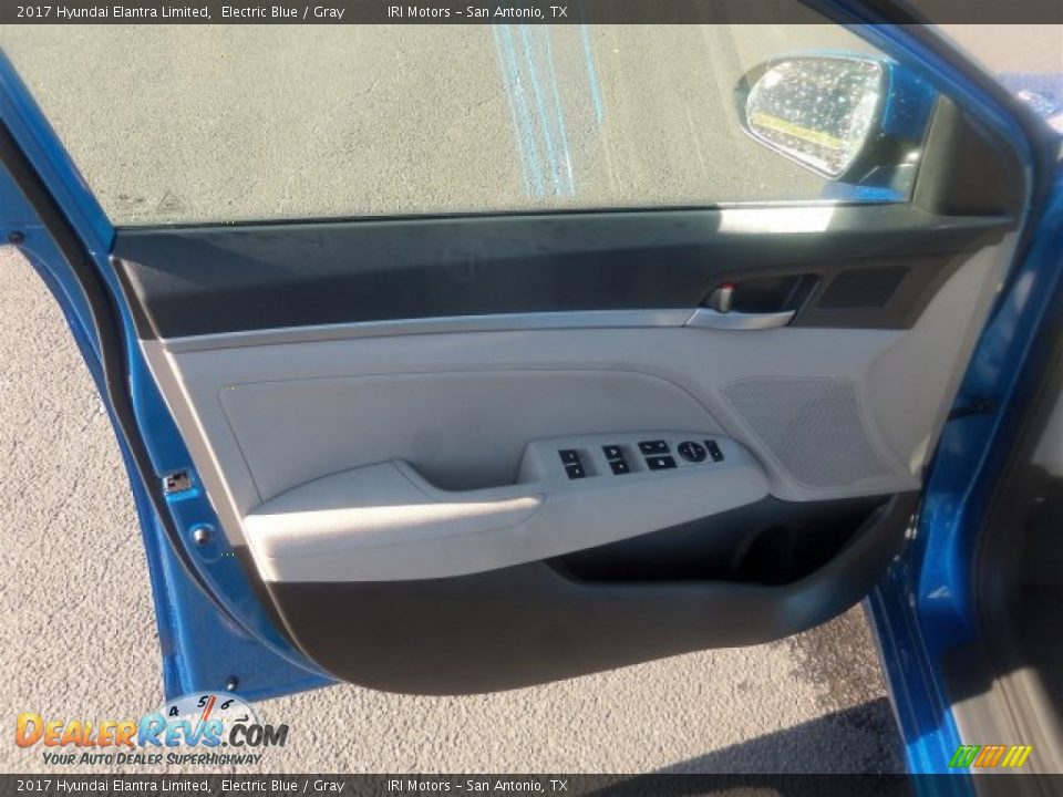 2017 Hyundai Elantra Limited Electric Blue / Gray Photo #21