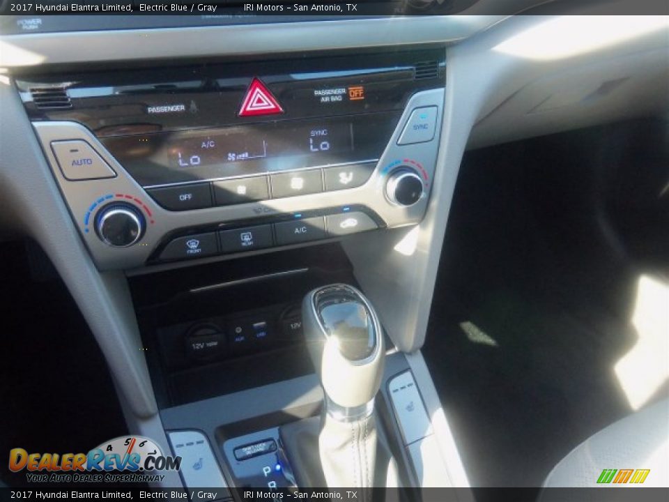2017 Hyundai Elantra Limited Electric Blue / Gray Photo #23