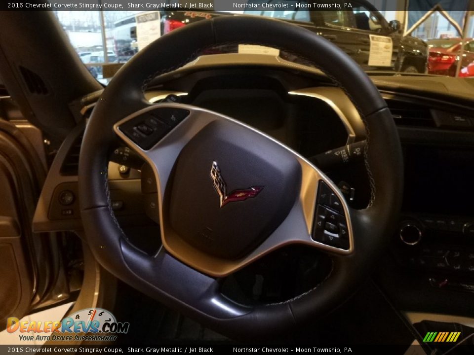 2016 Chevrolet Corvette Stingray Coupe Shark Gray Metallic / Jet Black Photo #16