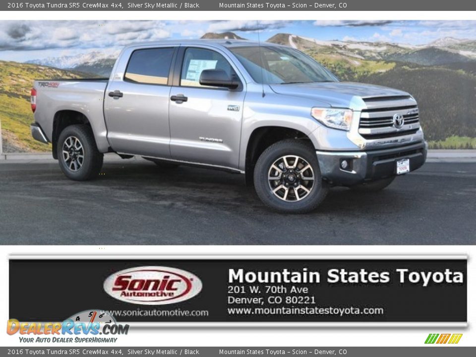 2016 Toyota Tundra SR5 CrewMax 4x4 Silver Sky Metallic / Black Photo #1