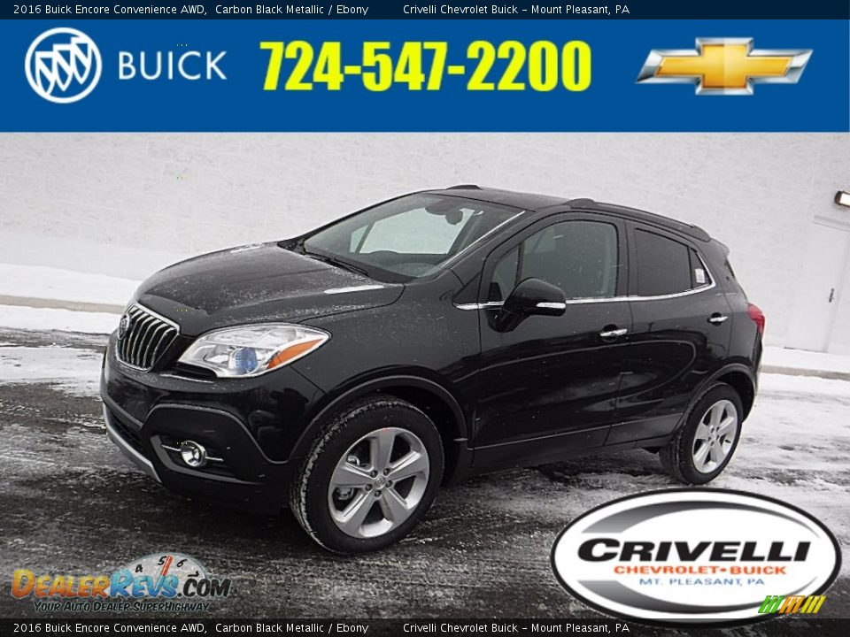 2016 Buick Encore Convenience AWD Carbon Black Metallic / Ebony Photo #1