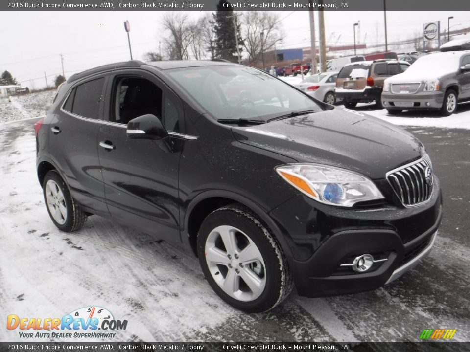 2016 Buick Encore Convenience AWD Carbon Black Metallic / Ebony Photo #6