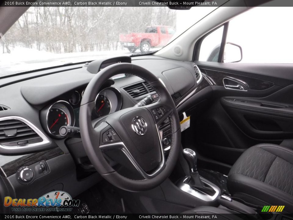 2016 Buick Encore Convenience AWD Carbon Black Metallic / Ebony Photo #11