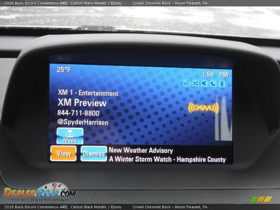 2016 Buick Encore Convenience AWD Carbon Black Metallic / Ebony Photo #18