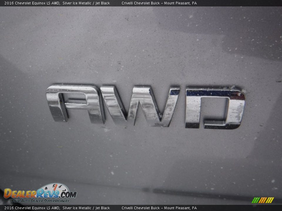 2016 Chevrolet Equinox LS AWD Silver Ice Metallic / Jet Black Photo #7