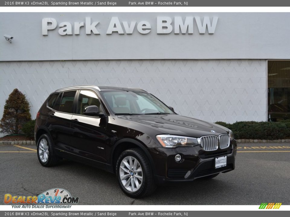 2016 BMW X3 xDrive28i Sparkling Brown Metallic / Sand Beige Photo #1