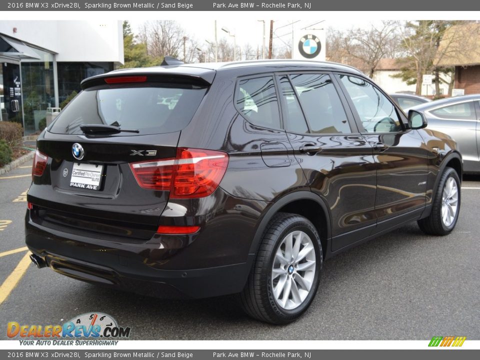 2016 BMW X3 xDrive28i Sparkling Brown Metallic / Sand Beige Photo #3