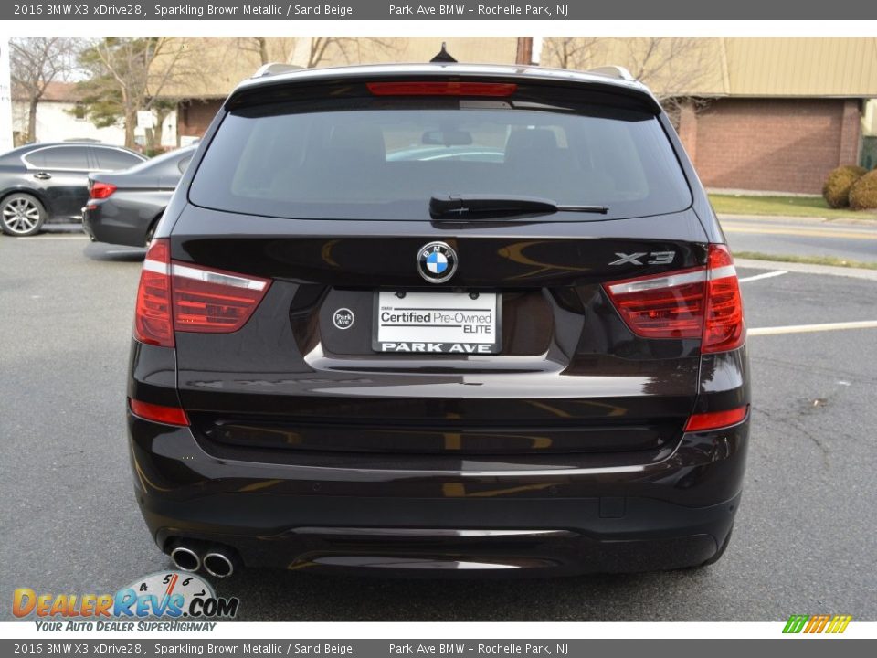 2016 BMW X3 xDrive28i Sparkling Brown Metallic / Sand Beige Photo #4