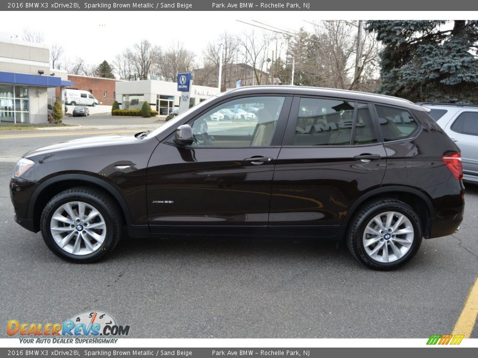 2016 BMW X3 xDrive28i Sparkling Brown Metallic / Sand Beige Photo #5
