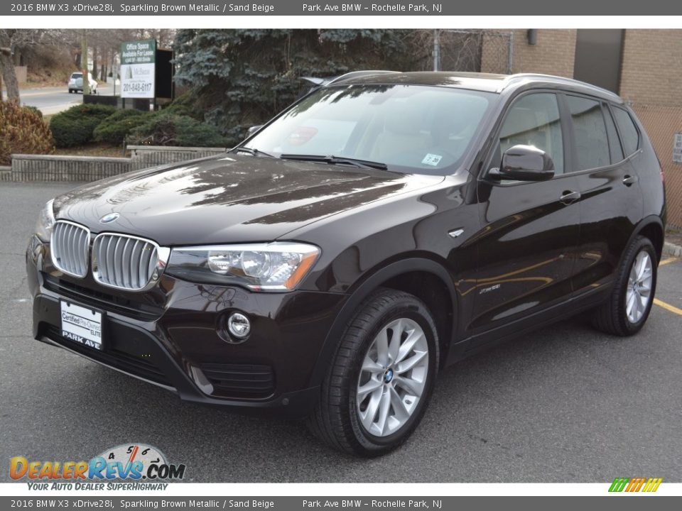2016 BMW X3 xDrive28i Sparkling Brown Metallic / Sand Beige Photo #6