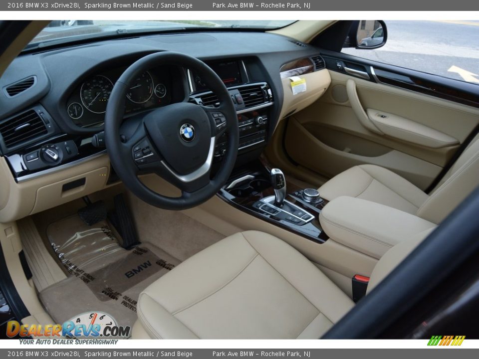 2016 BMW X3 xDrive28i Sparkling Brown Metallic / Sand Beige Photo #10