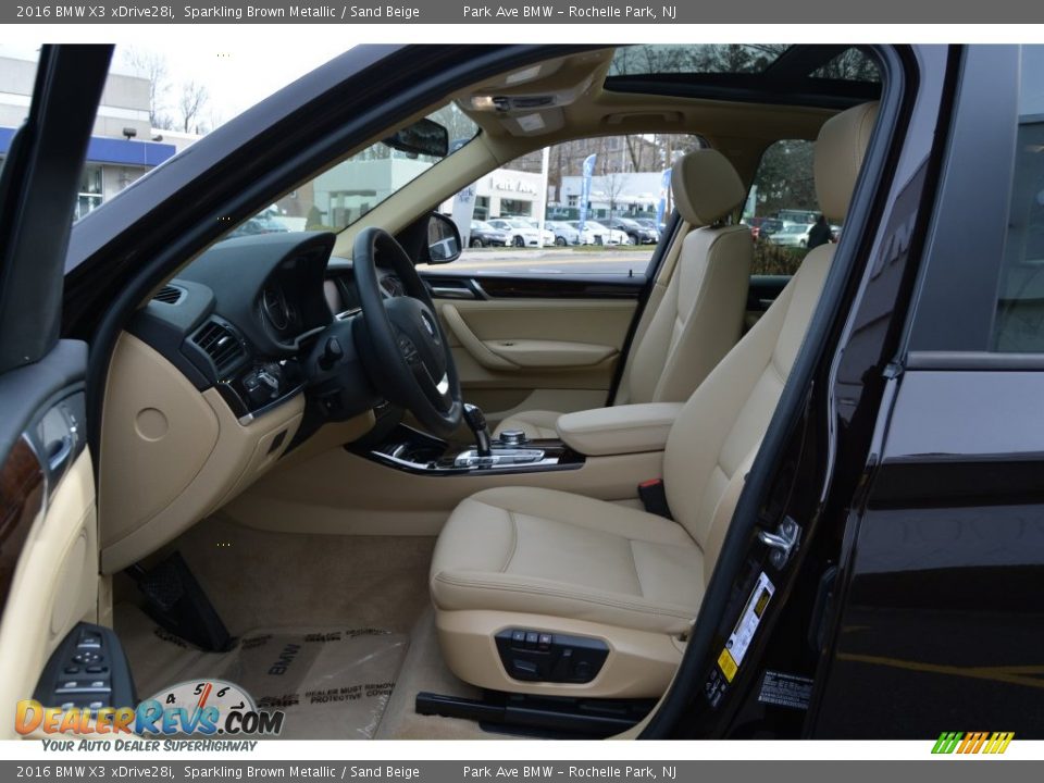 2016 BMW X3 xDrive28i Sparkling Brown Metallic / Sand Beige Photo #11