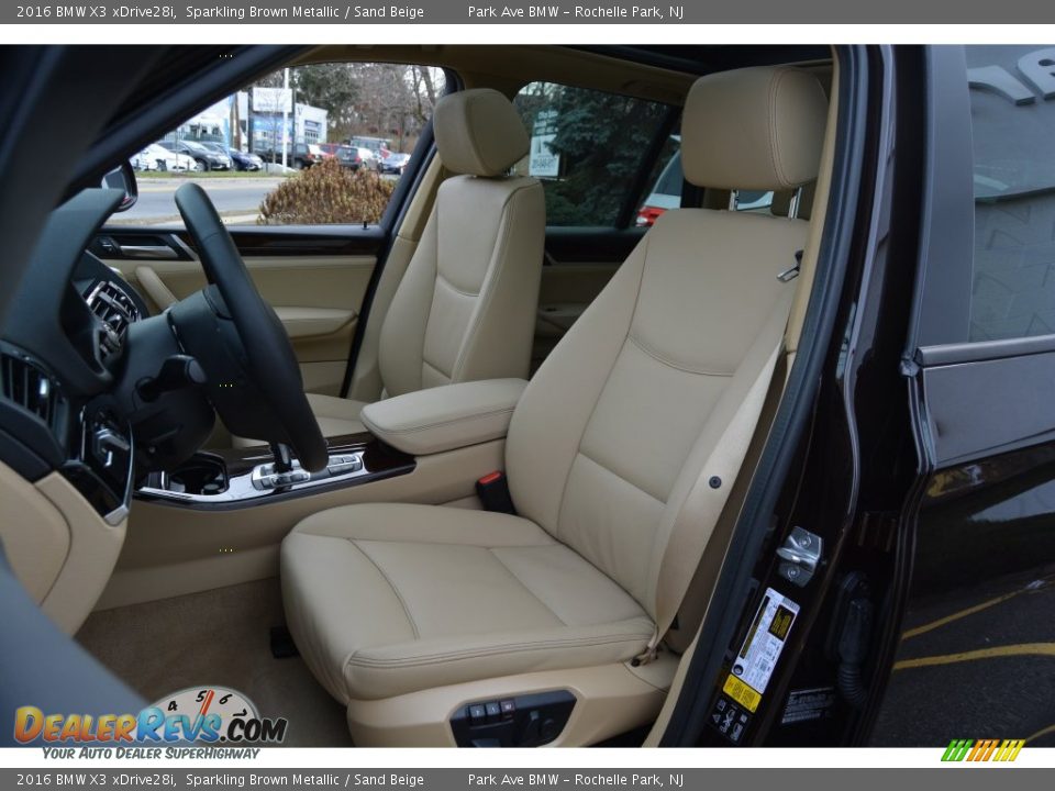 2016 BMW X3 xDrive28i Sparkling Brown Metallic / Sand Beige Photo #13