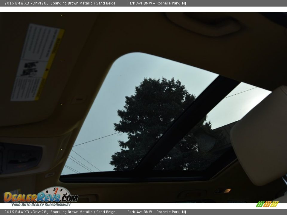 2016 BMW X3 xDrive28i Sparkling Brown Metallic / Sand Beige Photo #14