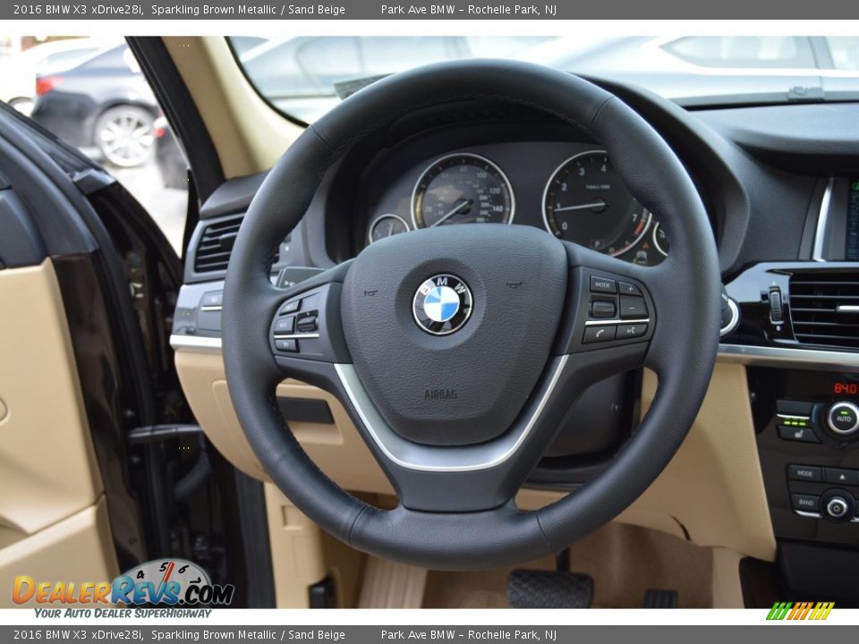 2016 BMW X3 xDrive28i Sparkling Brown Metallic / Sand Beige Photo #18