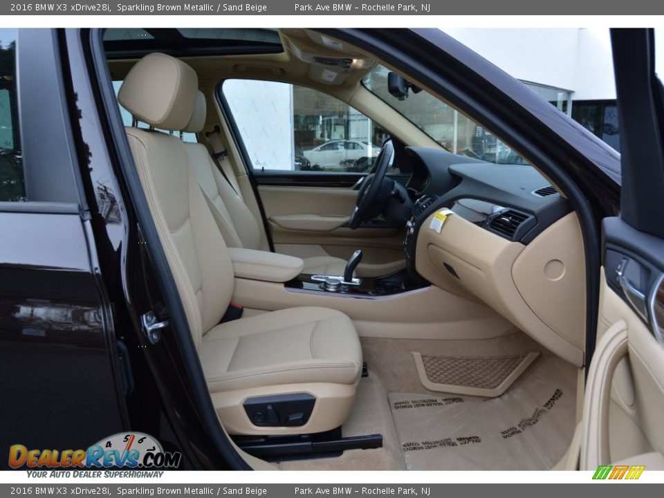 2016 BMW X3 xDrive28i Sparkling Brown Metallic / Sand Beige Photo #28