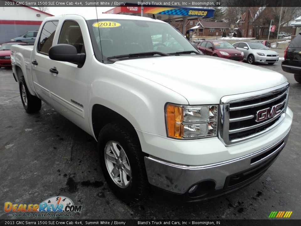 2013 GMC Sierra 1500 SLE Crew Cab 4x4 Summit White / Ebony Photo #4
