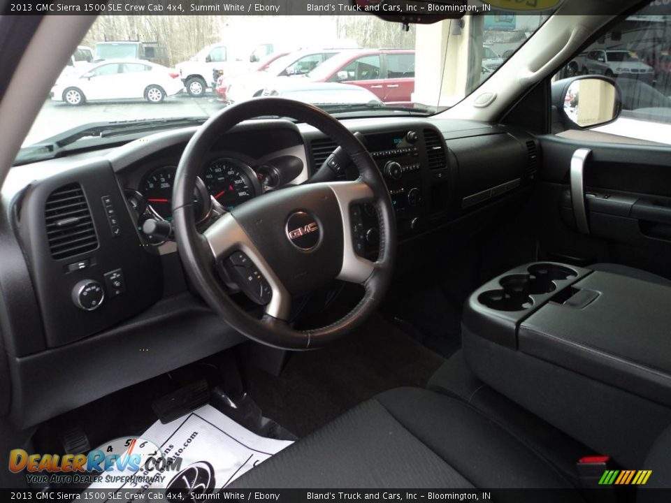 2013 GMC Sierra 1500 SLE Crew Cab 4x4 Summit White / Ebony Photo #6