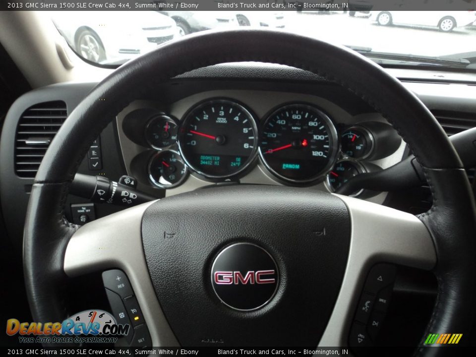 2013 GMC Sierra 1500 SLE Crew Cab 4x4 Summit White / Ebony Photo #13