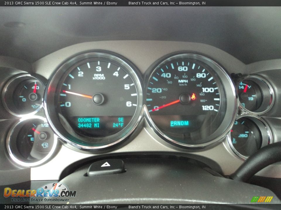 2013 GMC Sierra 1500 SLE Crew Cab 4x4 Summit White / Ebony Photo #14