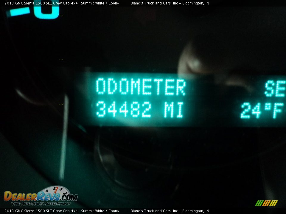 2013 GMC Sierra 1500 SLE Crew Cab 4x4 Summit White / Ebony Photo #15