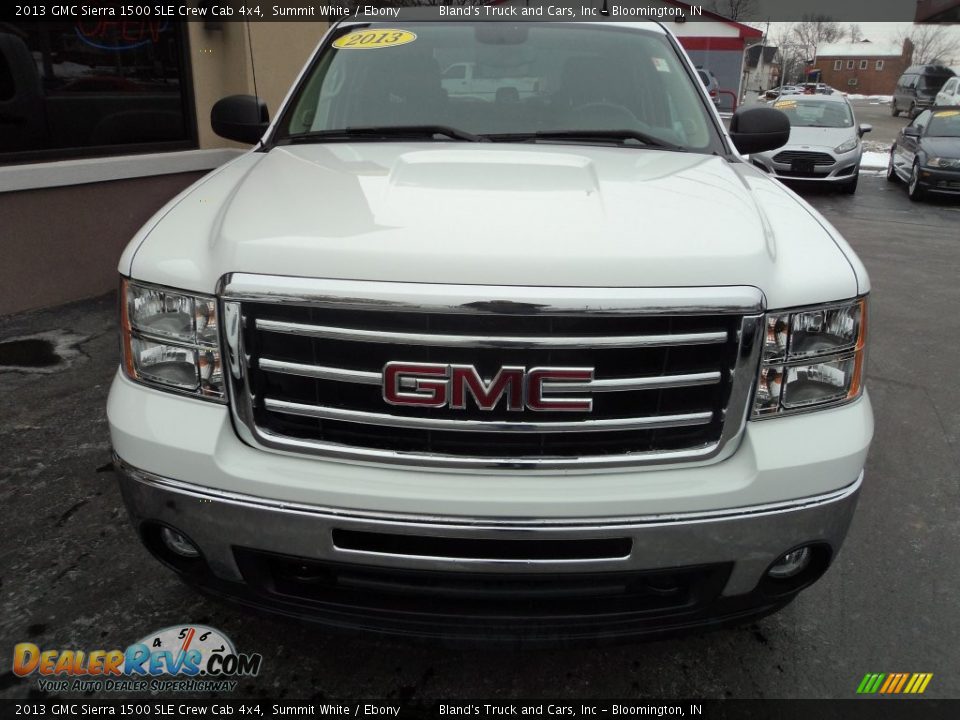 2013 GMC Sierra 1500 SLE Crew Cab 4x4 Summit White / Ebony Photo #23