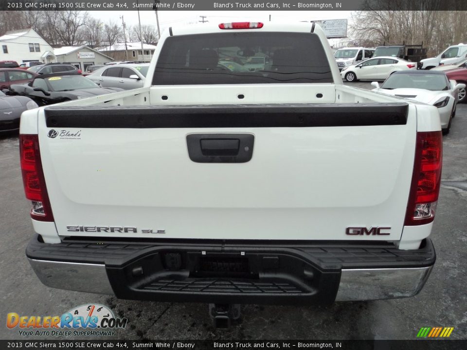 2013 GMC Sierra 1500 SLE Crew Cab 4x4 Summit White / Ebony Photo #26