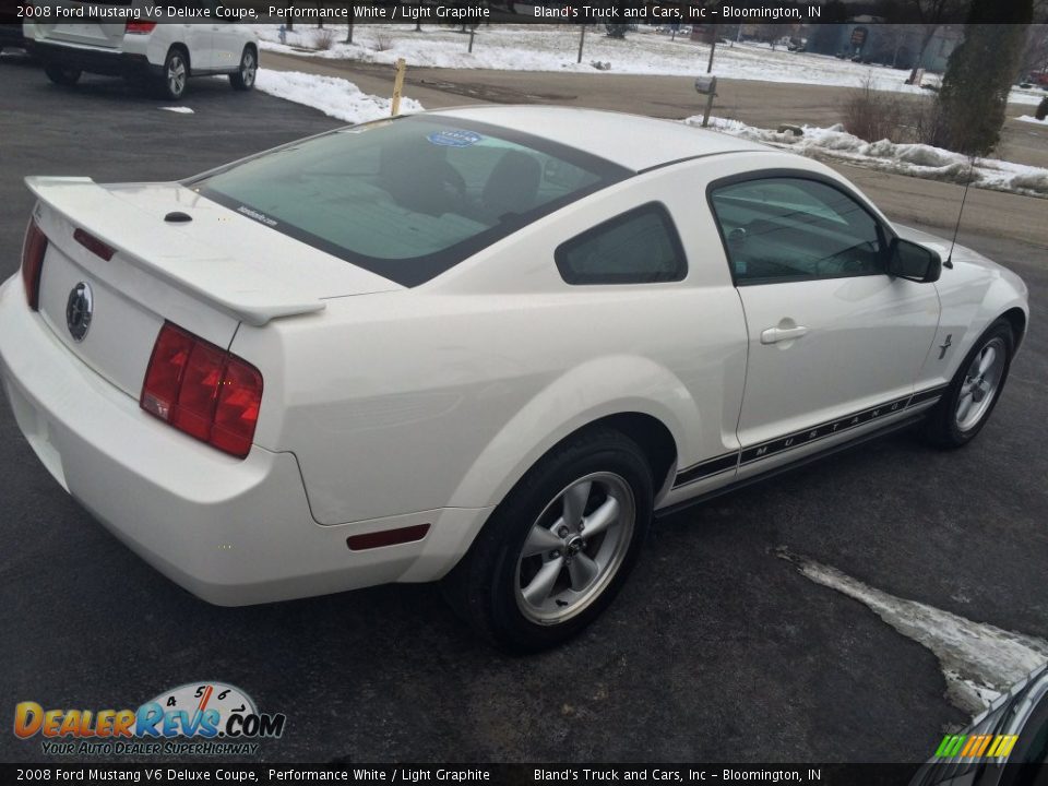 2008 Ford Mustang V6 Deluxe Coupe Performance White / Light Graphite Photo #4