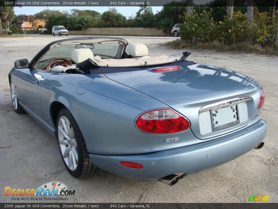 2005 Jaguar XK XK8 Convertible Zircon Metallic / Ivory Photo #5