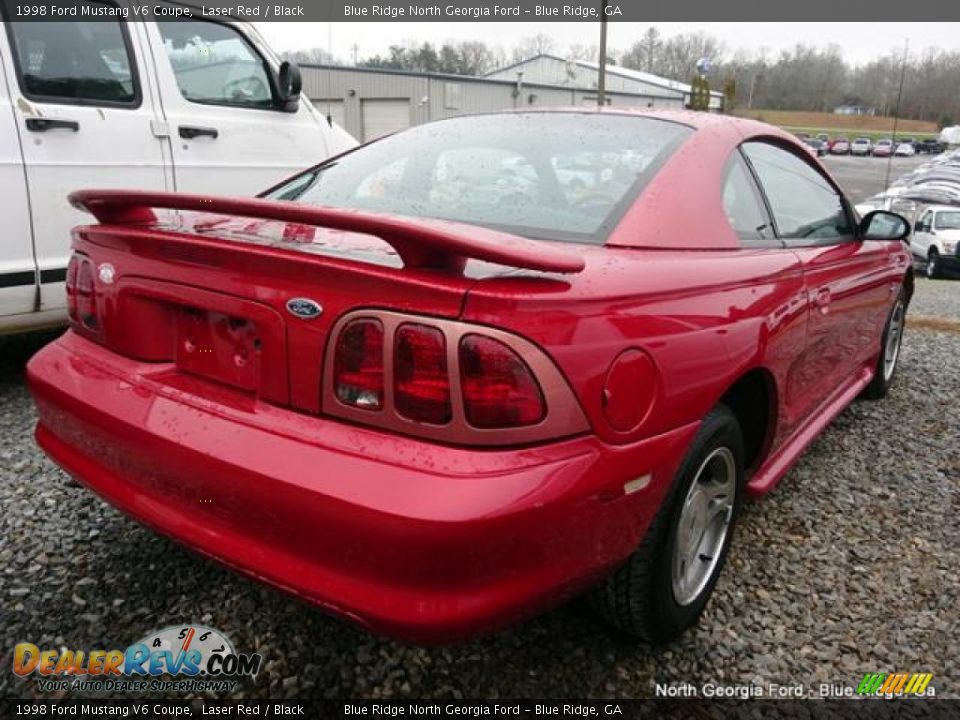 1998 Ford Mustang V6 Coupe Laser Red / Black Photo #3