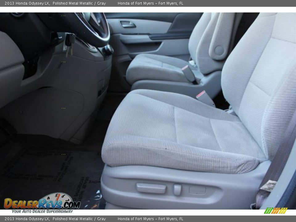 2013 Honda Odyssey LX Polished Metal Metallic / Gray Photo #9