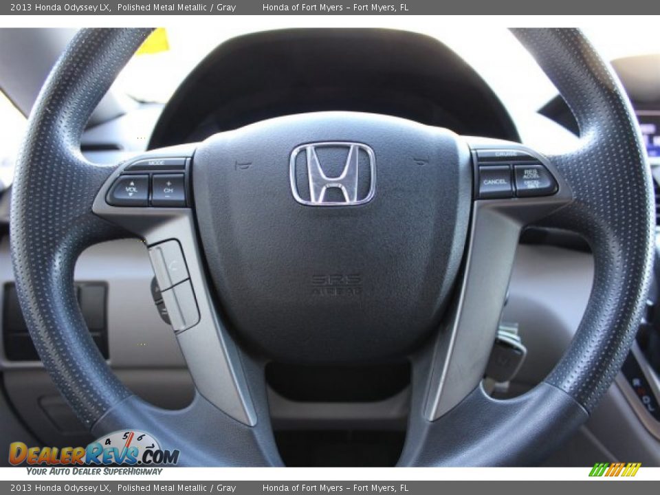 2013 Honda Odyssey LX Polished Metal Metallic / Gray Photo #12