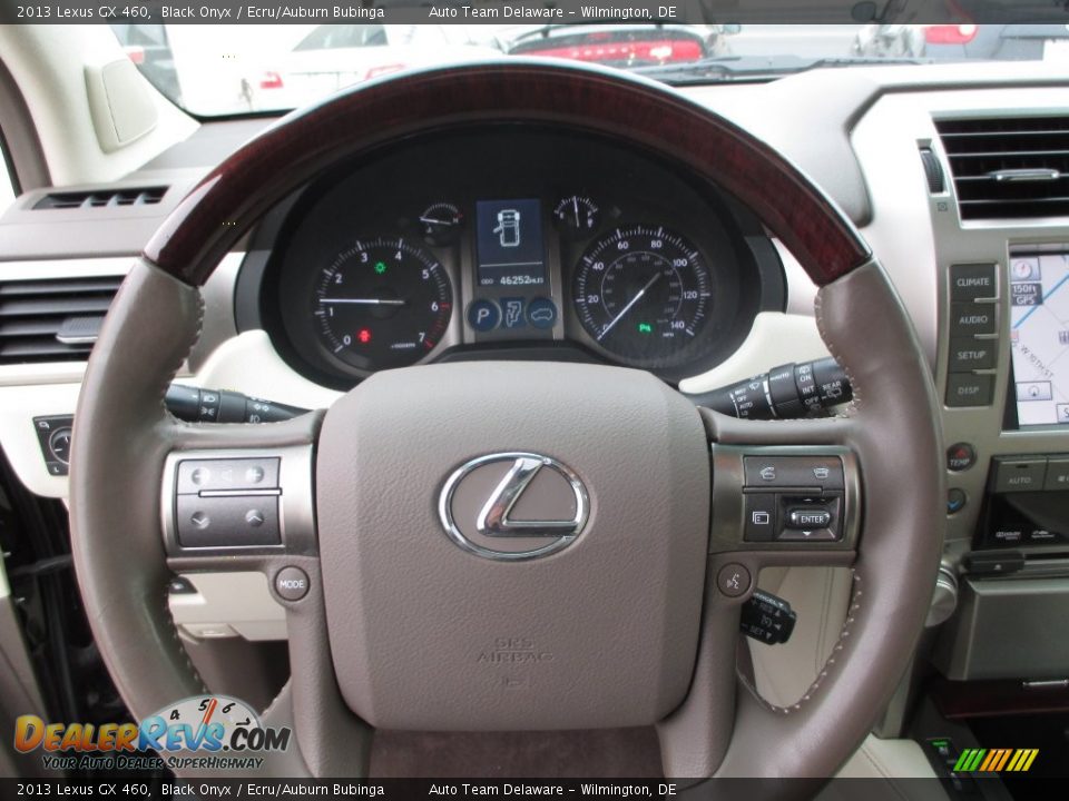 2013 Lexus GX 460 Black Onyx / Ecru/Auburn Bubinga Photo #12