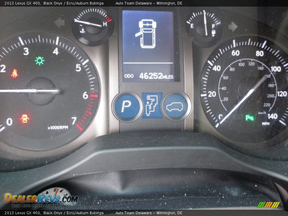 2013 Lexus GX 460 Black Onyx / Ecru/Auburn Bubinga Photo #13