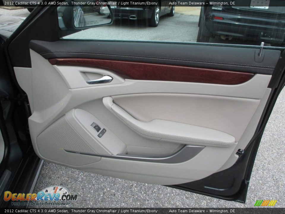 2012 Cadillac CTS 4 3.0 AWD Sedan Thunder Gray ChromaFlair / Light Titanium/Ebony Photo #27
