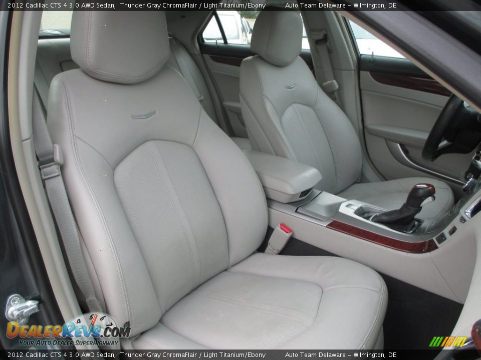 2012 Cadillac CTS 4 3.0 AWD Sedan Thunder Gray ChromaFlair / Light Titanium/Ebony Photo #30
