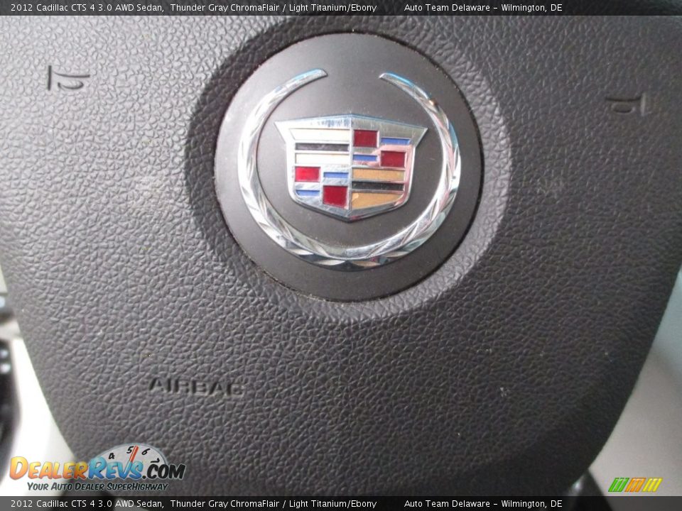 2012 Cadillac CTS 4 3.0 AWD Sedan Thunder Gray ChromaFlair / Light Titanium/Ebony Photo #32