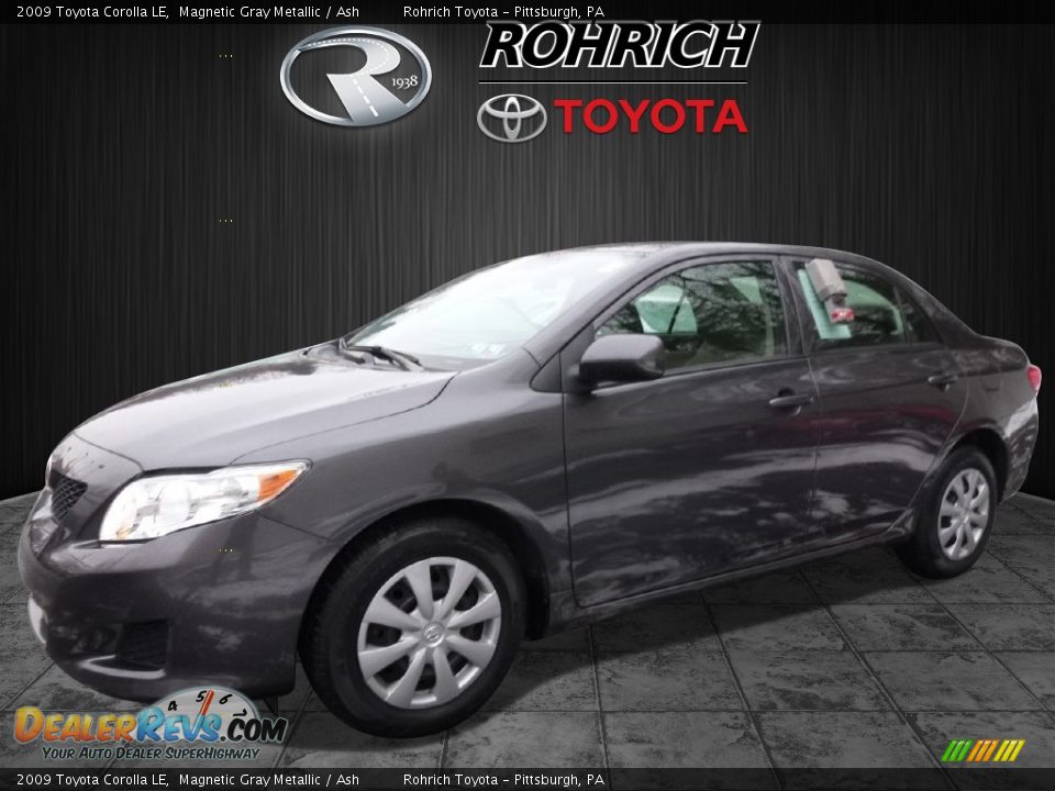2009 Toyota Corolla LE Magnetic Gray Metallic / Ash Photo #3