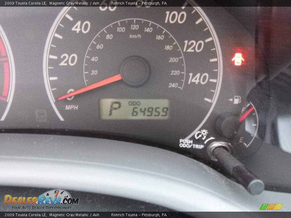 2009 Toyota Corolla LE Magnetic Gray Metallic / Ash Photo #9